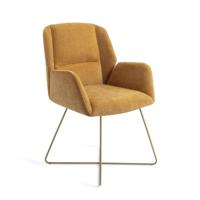 Jesper Home Eetkamerstoel 'Myoko' Cross Gold, kleur El Dorado - thumbnail