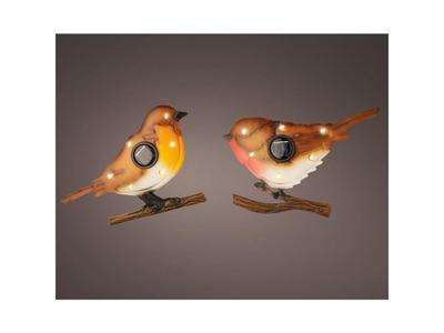 Decoratief tuinfiguur Lumineo 894881 Vogel Zonlicht Metaal 18 x 4,5 x 13 cm