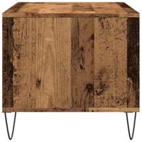 Salontafel 90x49x45 cm bewerkt hout oud houtkleurig - thumbnail