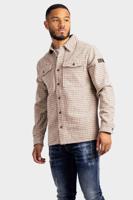 Purewhite Heritage Pattern Overhemd Heren Bruin - Maat L - Kleur: Grijs | Soccerfanshop - thumbnail