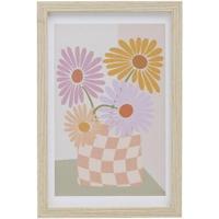 Poster Flowers - MDF/glas - 30x20 cm - thumbnail