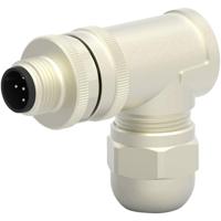 TE Connectivity T4113511051-000 Sensor/actuator connector, niet geassembleerd M12 Aantal polen (sensoren): 5 Stekker, haaks 1 stuk(s) - thumbnail