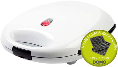 DOMO DO9046C Sandwich toaster Anti-aanbaklaag Wit