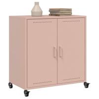 Dressoir 68,5x39x72 cm staal roze - thumbnail