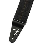Fender x Wrangler® Denim Strap Washed Black Stitch gitaarband - thumbnail