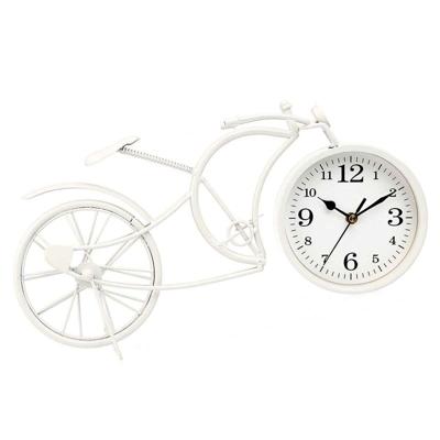 Tafelklok Gift Decor Wit Fiets (4 Stuks)