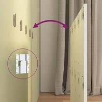 Hoofdbord 120x1,5x80 cm bewerkt hout wit - thumbnail