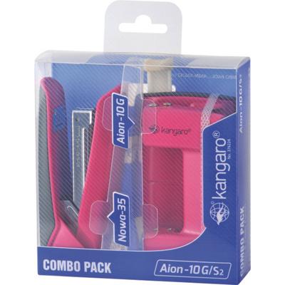 Comipack Nietmachine en perforator roze