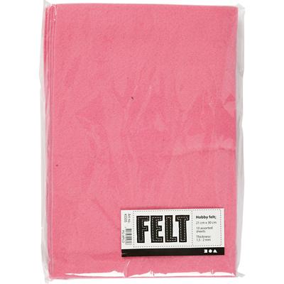 Creativ Company Hobbyvilt roze a4, 10 vellen