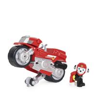 PAW Patrol , Moto Pups Marshall Deluxe terugtrekmotor met wheelie-functie en figuur - thumbnail