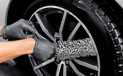 Velgenborstel Grijs Microvezel 34cm , set van 2 stuks Velgenborstel Grijs Microvezel 34cm , set van 2 stuks