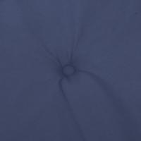 VidaXL Stoelkussens 2 st lage rug stof marineblauw - thumbnail