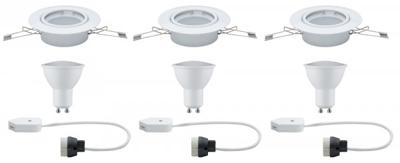Paulmann 93845 Inbouwlamp Set van 3 stuks LED GU10 13.5 W Wit