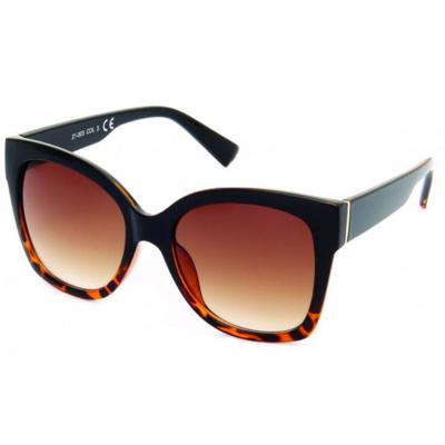 Kost zonnebril 21 003 dames wayfarer gradiënt zwart/bruin Kost zonnebril 21 003 dames wayfarer gradiënt zwart/bruin
