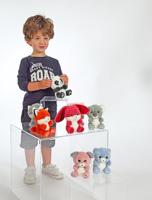 Pluche - GIPSY TOYS - Panda CUTYDOOS 13 CM - Grijs - PING - thumbnail