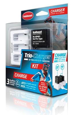 Hähnel Trio Charger Kit én accu voor GoPro Hero4