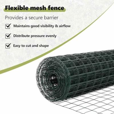 VidaXL Hek met paal groen 1,5 x 10 m staal en pvc