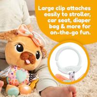 Lamaze Lovey de hond knuffel met ophangclip - thumbnail