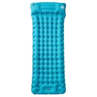 VidaXL Kampeermatras met kussen zelfopblazend 1-persoons blauw - thumbnail