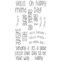 Sizzix • clear stamps set 12pcs sending a little love - thumbnail