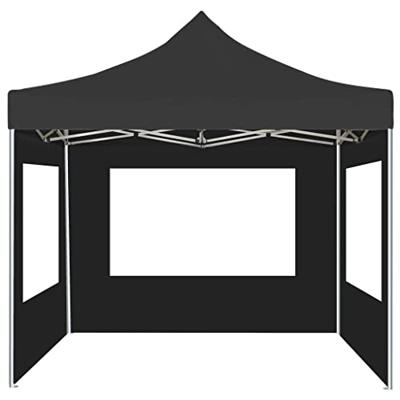 VidaXL Partytent inklapbaar met wanden 3x3 m aluminium antraciet