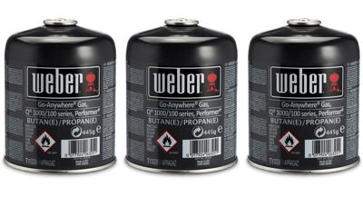Weber driepak Gasbusjes