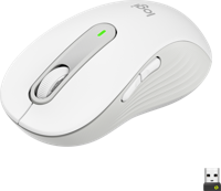 Logitech Signature M650 L Muis Radiografisch, Bluetooth Maat: L Optisch Wit 5 Toetsen 4000 dpi - thumbnail