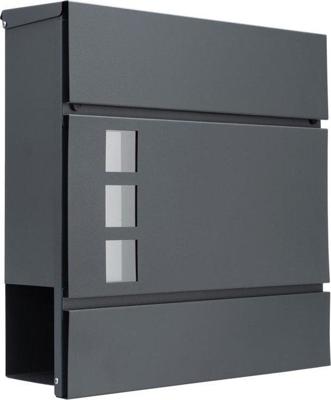 Designerbrievenbus met Inkijkraam - Antraciet