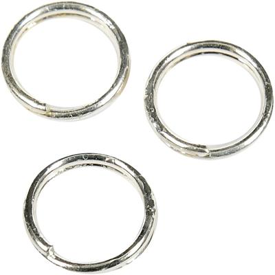 Creativ Company Splitring, d 5 mm, verzilverd, 300 stuk/ 1 doos