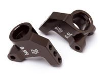 Aluminum rear hub carrier set (0.5 degree/brown) - thumbnail