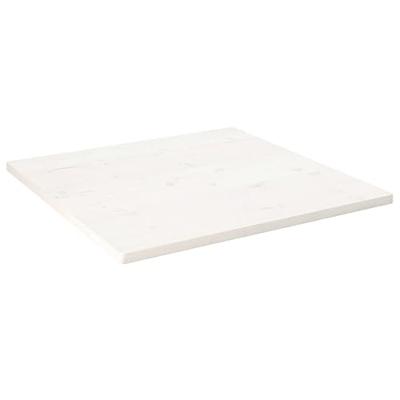 Tafelblad vierkant 90x90x2,5 cm massief grenenhout wit