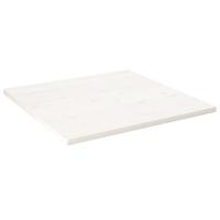 Tafelblad vierkant 90x90x2,5 cm massief grenenhout wit - thumbnail