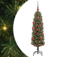 VidaXL Kunstkerstboom groen 150 cm pvc en staal en kunststof - thumbnail