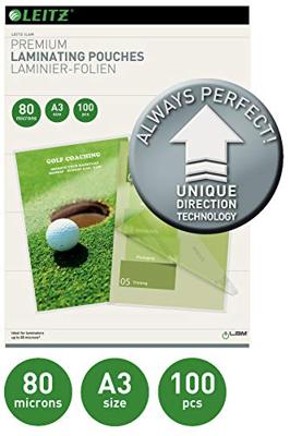 Leitz Lamineerfolie DIN A3 80 micron glanzend 100 stuk(s)