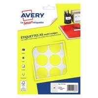 Avery PET30J ronde markeringsetiketten, diameter 30 mm, blister van 240 stuks, geel - thumbnail