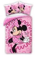 Roze Minnie Mouse Dekbedovertrek- 140 x 200 cm - Katoen - 70 x 90 cm - thumbnail