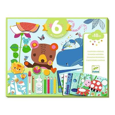 Set van 6 activiteiten - De muis en zijn vrienden - DJECO meerkleurig
