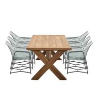 Garden Impressions Timmy tuinset 7-delig groen - Eidar tuintafel - thumbnail