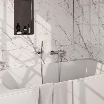 Brauer Chrome Edition Badkraan - douchegarnituur - handdouche staaf 1 stand - gladde knop - chroom 5-CE-232