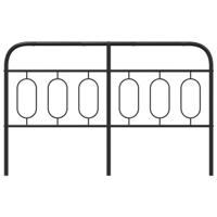 Hoofdbord 137 cm metaal zwart - thumbnail