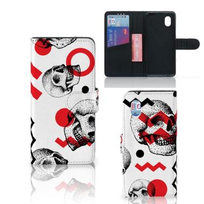Telefoonhoesje met Naam Alcatel 1B (2020) Skull Red Telefoonhoesje met Naam Alcatel 1B (2020) Skull Red