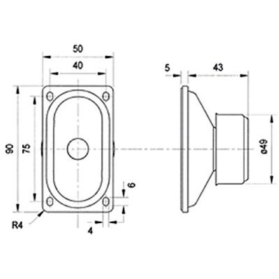 Visaton SC 5 - 8 Ohm Tweeter-kap 60 W 8 Ω
