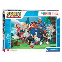 Clementoni legpuzzel sonic, 104st. - thumbnail