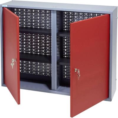 Küpper 70122 Hangkast voor gereedschap (b x h x d) 80 x 60 x 19 cm Rood, Zilver