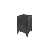 Vipack Bronxx Nachtkastje - Zwart - thumbnail