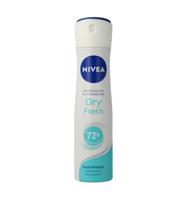 Nivea Deodorant dry fresh spray female 150 Milliliter - thumbnail