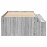 Opbergbedframe met opslag Grijs sonoma 90 x 200 cm Bewerkt hout - thumbnail