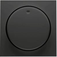 PEHA Badora MAT ZWART afdekplaat + knop dimmer - 4603750 - thumbnail