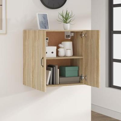 Hangkast 60x31x60 cm bewerkt hout sonoma eikenkleurig