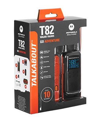 Motorola T82 Twin Pack twee-weg radio 16 kanalen Zwart, Oranje
